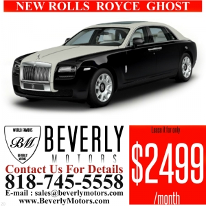Glendale Auto Leasing and Sales,New Car Lease in Glendale burbank los angeles pasadena beverly hills west hollywood - NEW Rolls Royce Ghostt Lease Special