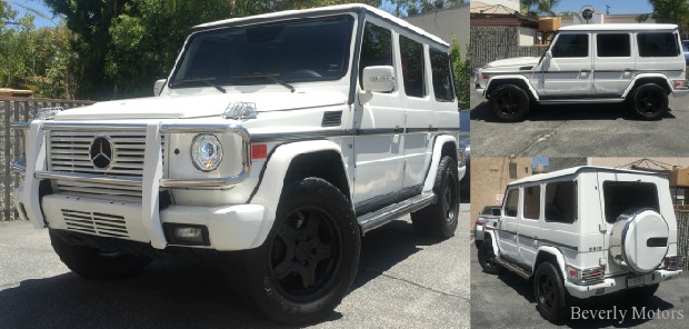 2003 Mercedes-Benz G500 White on gray G55 G550 AMG Brabus Gwagon WALD Black Bison Hamann G class For Sale (1)